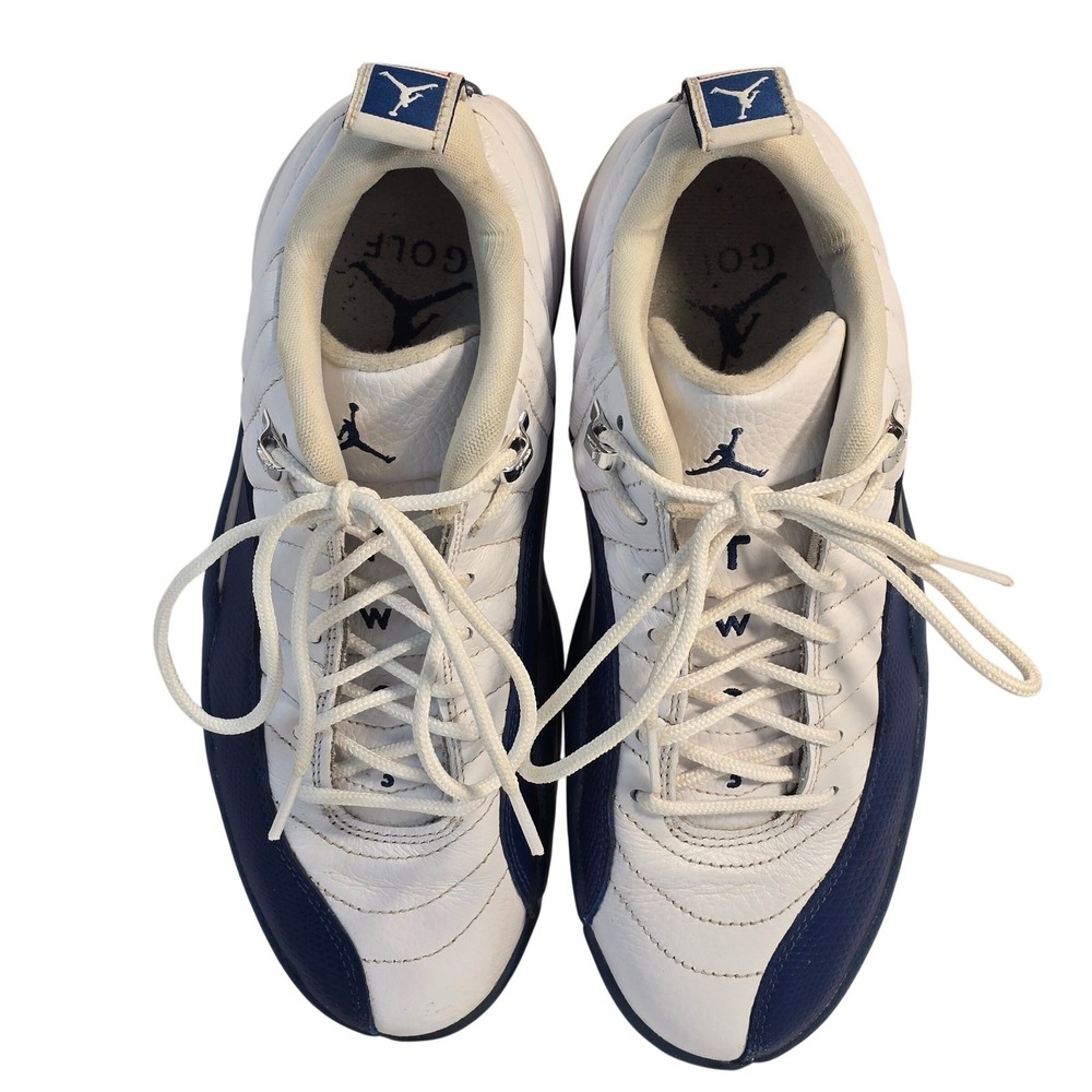 Air Jordan Mens 7.5  12 Low Golf Shoes French Blue White DH4120-101  Excellent - Picture 3 of 14
